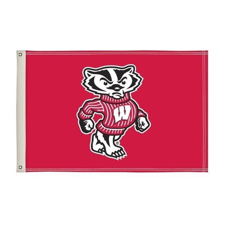 SHOWDOWN DISPLAYS Showdown Displays 810002WIS-001 2 x 3 ft. Wisconsin Badgers NCAA Flag - No.001 810002WIS-001